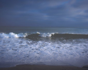 Ocean Wave Photo |California Ocean Art | Dana Point Beach | Doheny State Park | Blue Ocean Print | Pacific Ocean Surf | California Coast Art