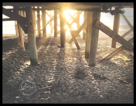 California Beach | Ocean Pier Photo | San Clemente Beach | Orange County Beach | Beach Prints | Coastal Lifeguard Art | Pacific Ocean Photo