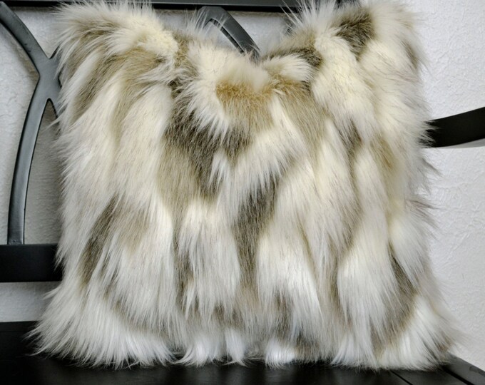 Faux Fur Pillow Fake Fur Pillow 18x18 Decorative Pillow Etsy