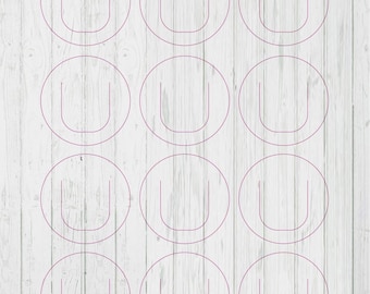 Circle bookmark template svg dxf png ai files