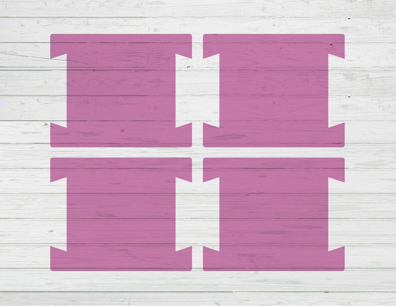 10cm x 8cm bow hair clip display card template svg dxf png ...