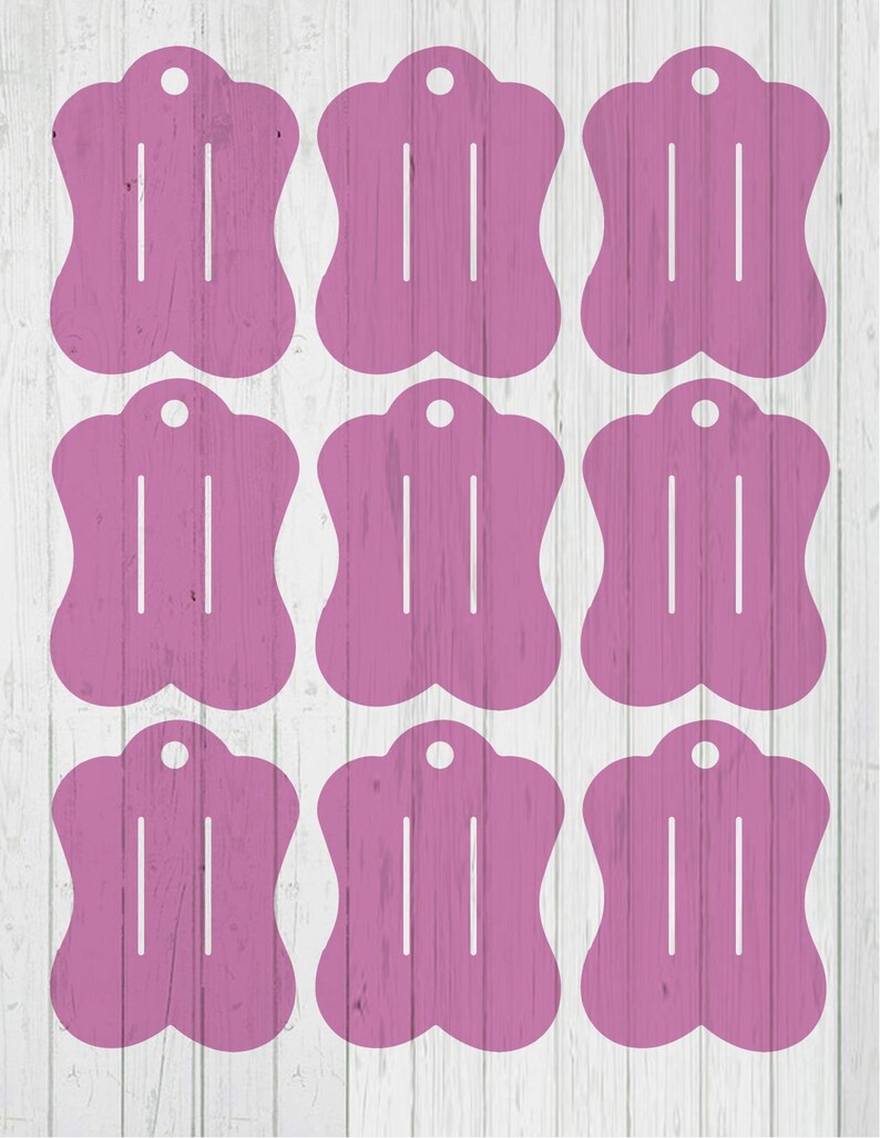 Hair Clip Display Card Template Svg Dxf Png Ai Files Etsy