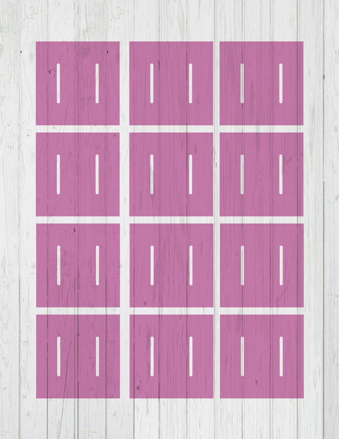 2 Inch Hair Clip Display Card Template Svg Dxf Png Ai Files Etsy