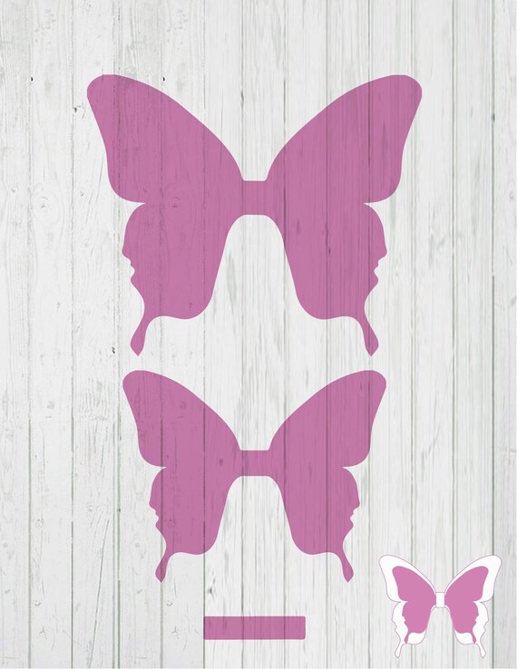 Download Double Butterfly Bow Shape Template Svg Dxf Png Ai Files Etsy PSD Mockup Templates