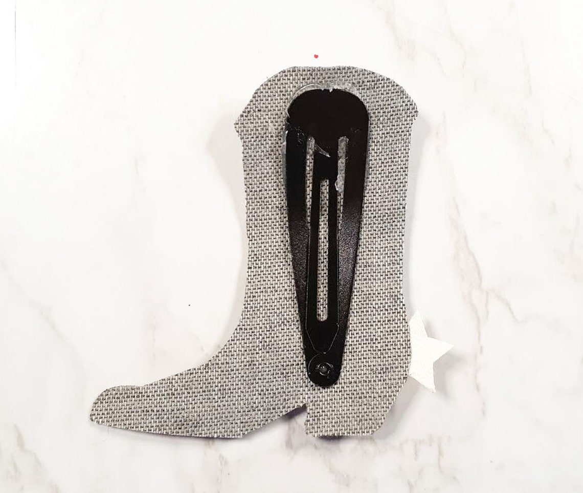 Cowboy Boot Hair Barrettes Template Svg Dxf Png Ai Files Etsy