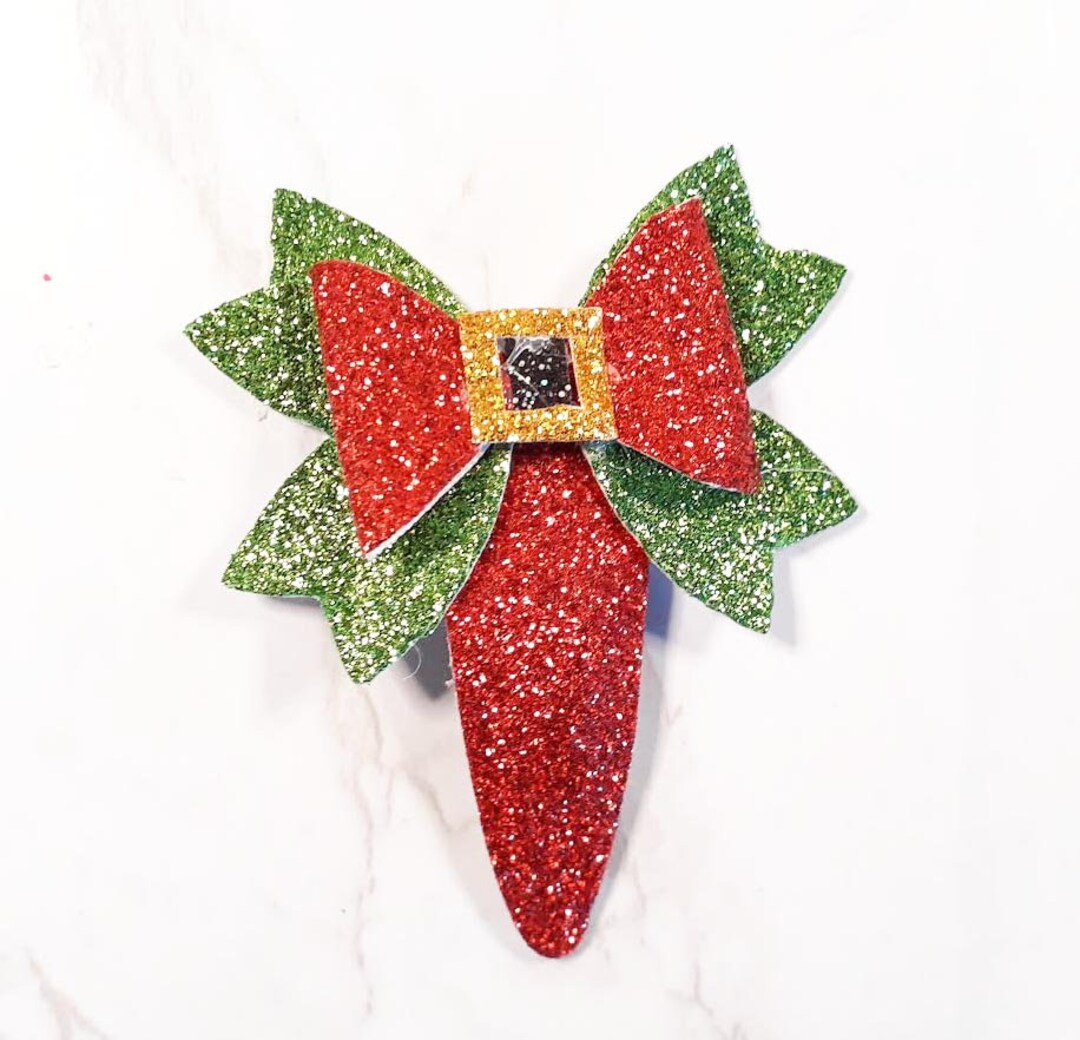 Christmas Hair Barrettes Template Svg Dxf Png Ai Files Etsy