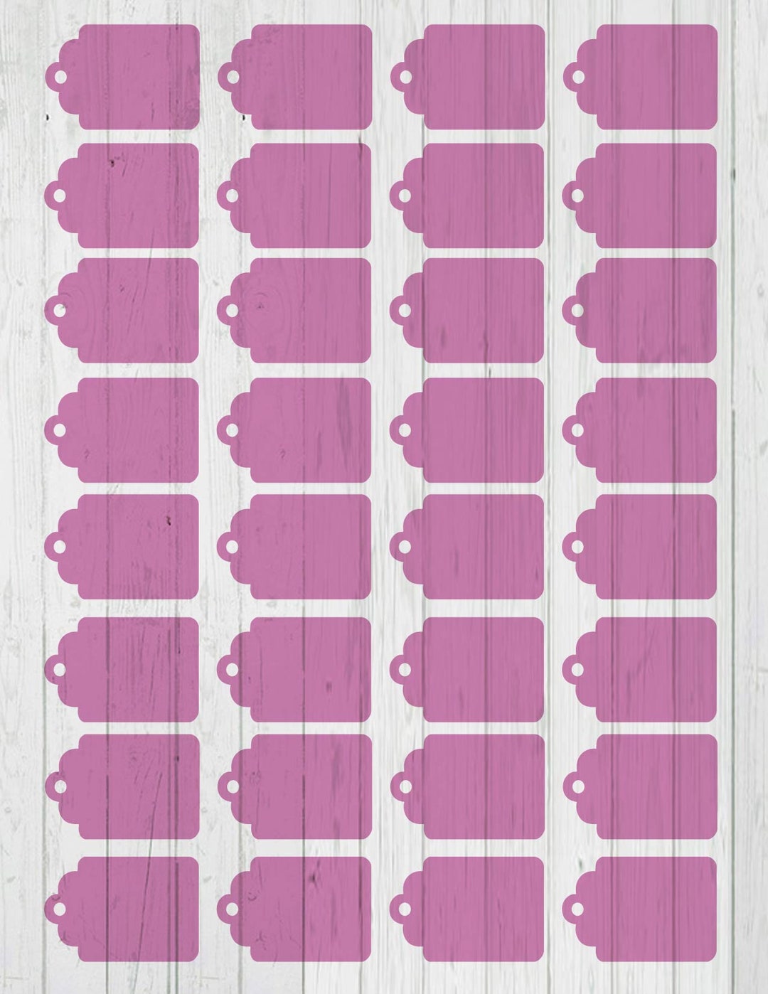 Small Scallop Tag Template Dxf Svg Png Ai Files - Etsy