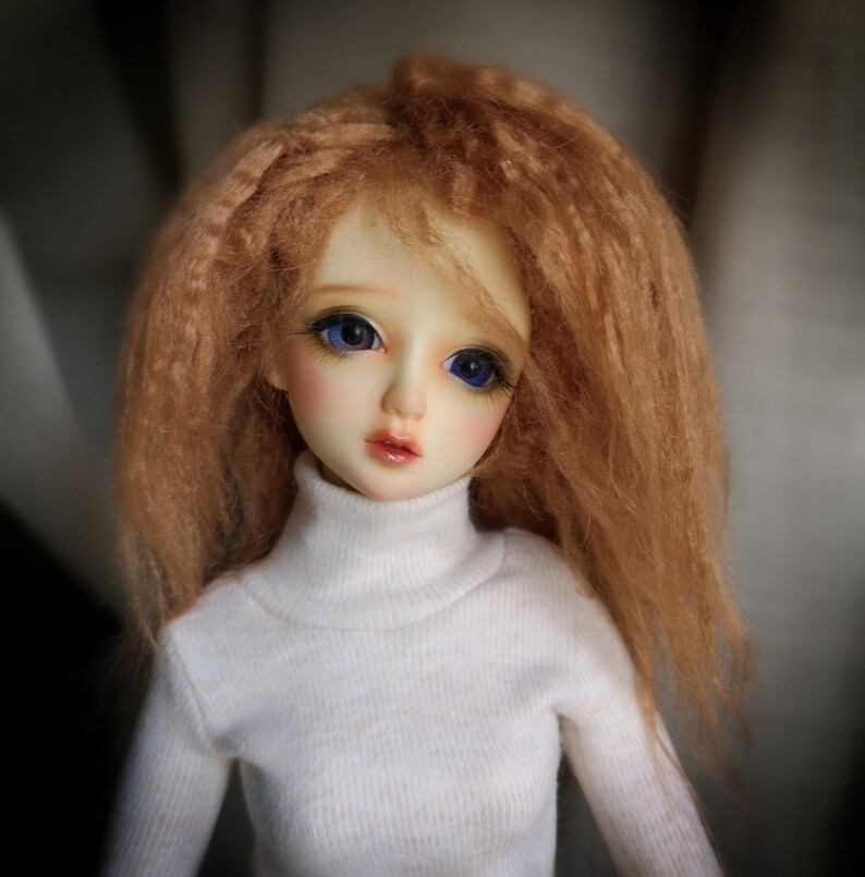 14 13 18 BJD Doll Wig Fake Fur Wig Brown 112 16