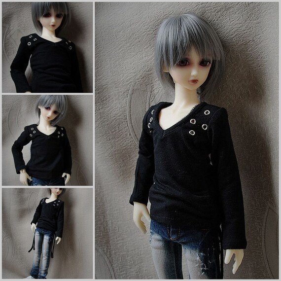 Cool Casual Baseball Shirt 2 Color Options for BJD YOSD 1//6 Size Doll Clothes