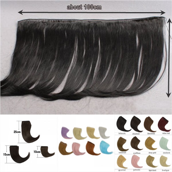 BJD Doll Hair Wig Heat Resistant Big Wave Fiber, Hair Material for custom wig ,100cm wide, length: 10cm 15cm,25cm, 35cm,