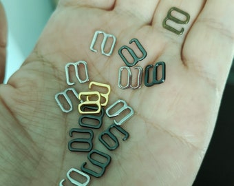 7x8mm Mini-Metallverschluss-Schnallen für Puppengürtel Puppentasche, Nähen Handwerk Puppenkleidung Herstellung Nähzubehör 4 Stück