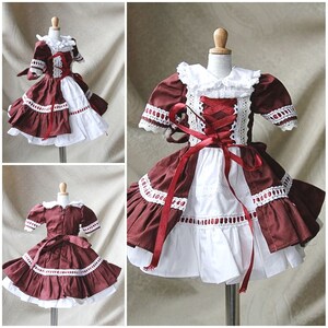 BJD Doll Clothes Outfit Handmade Lolita Dress 1/4  1/3  MSD SD or simiar