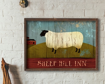 Sheep HIll Inn - aged and distressed - FREE SHIPPING - 6152