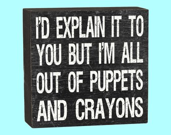 Puppets and Crayons - FREE SHIPPING!!! - 10169