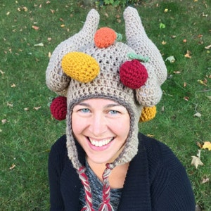 Cooked Turkey with Veggies Crochet Hat Pattern image 2