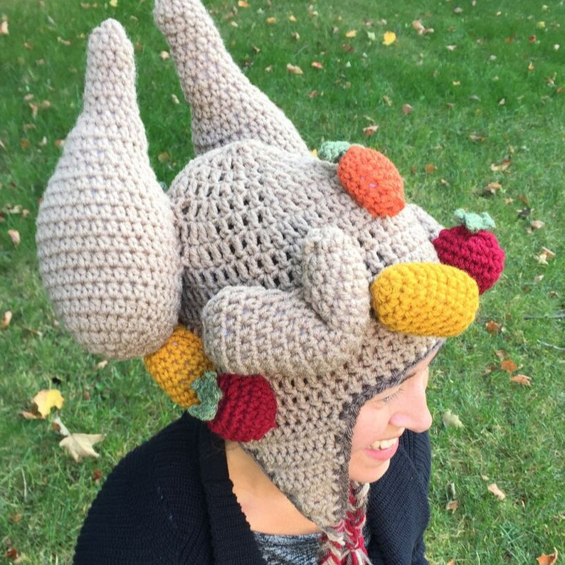 Cooked Turkey with Veggies Crochet Hat Pattern image 1