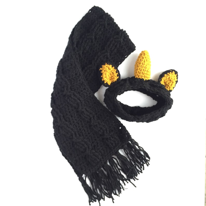 Velvet Rainbow Rocket Crochet Unicorn Headband And Scarf Pattern image 3