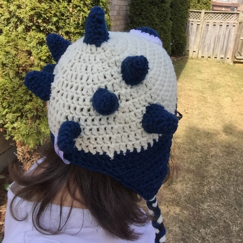 Spike The Blue Monster Crochet Hat Baby, Toddler, Child, Teen & Adult Sizes image 7