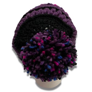 Teen Adult Crochet Winter Pom Pom Hat image 8