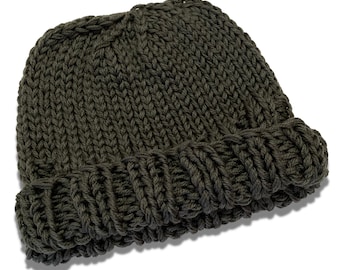 Adult Grey Knit Hat