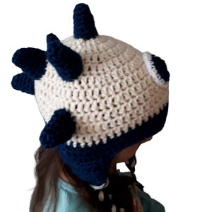 Spike The Blue Monster Crochet Hat Baby, Toddler, Child, Teen & Adult Sizes image 5