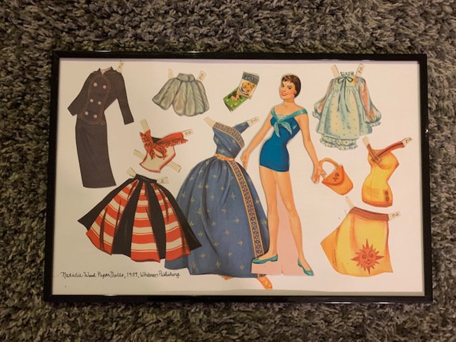 Vintage Natalie Wood Paper Dolls Collage Etsy Norway