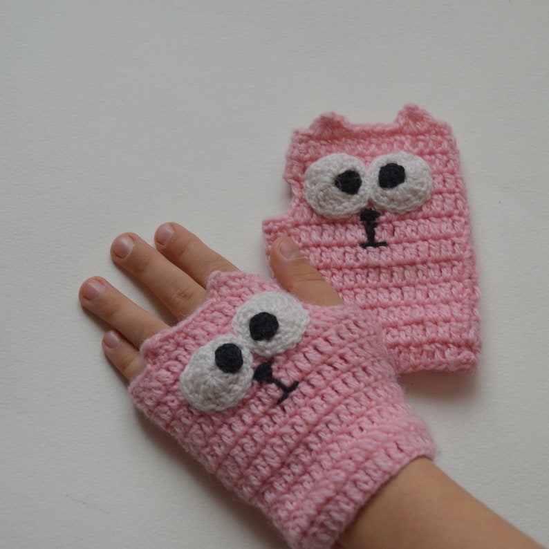 Kitten Mittens Children animals mittens Crochet Cat Mittens Etsy