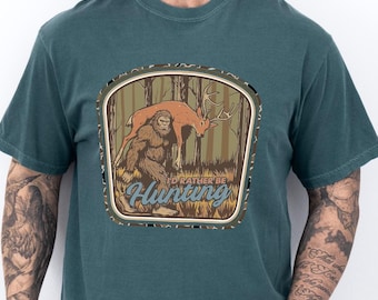 Comfort Colors® Dad Rather Be Hunting Shirt,New Dad Shirt,Dad Shirt,Daddy Shirt,Father's Day Shirt,Best Dad shirt,Gift for Dad, Hunter Gift