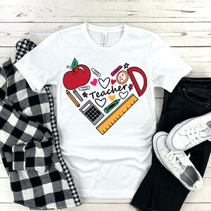 Inspirational Teacher Shirts, Teach Love Inspire Shirt, Back To School Shirt, First Grade Teacher Shirts, Teacher Appreciation Shirt
