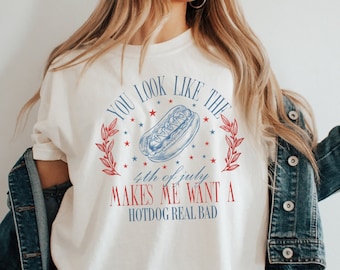 Rolig 4 juli-tröja, patriotisk tröja, självständighetsdagen-tröja, amerikansk flagga, 4:e varmkorv-tröja, amerikansk tröja, USA-tröja, vintage-tröja