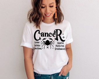 Cancer zodiac shirt. zodiac shirt, astrology shirt, horoscope shirt, birthday gifts, birthday shirt, astrology gift, zodiac gift, cancer tee