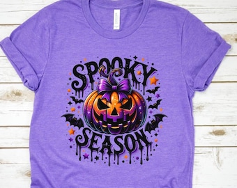 Sudadera de calabaza de temporada espeluznante, camisa de calabaza, camisa de Halloween, sudadera de calabaza linda, regalo de Halloween, camisa de temporada espeluznante, fiesta de Halloween