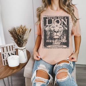 You&#39;ve got a lion inside those lungs shirt, religious sweatshirt, Christian gift, bible verse shirt, scripture, faith shirt, Jesus shirt,
