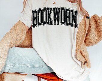 Boekenwurmshirt, boekensweater, boekensteun, schoolse merch, bookstagram-shirt, booktok, leraarcadeau, cadeau boekenliefhebber, leesshirt