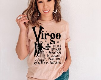 Virgo zodiac shirt, zodiac shirt, astrology shirt, horoscope shirt, birthday gifts, birthday shirt, astrology gift, zodiac gift, Virgo shirt
