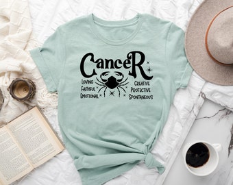 Cancer zodiac shirt. zodiac shirt, astrology shirt, horoscope shirt, birthday gifts, birthday shirt, astrology gift, zodiac gift, cancer tee