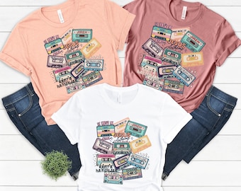 Boho Christian Shirts,Christian T-shirts Bible Verse Shirt,Trendy Christians T-shirts,Jesus Apparel,Faith Based Shirt Jesus Anthems Cassette