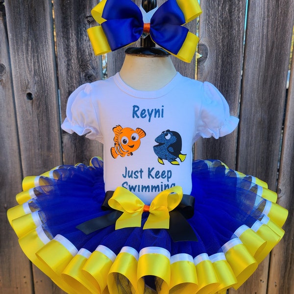 Clown Fish Custom Birthday Tutu Outfit