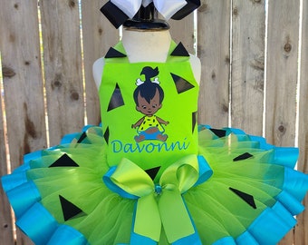 Pebbles Tutu Dress Birthday Costume Girl