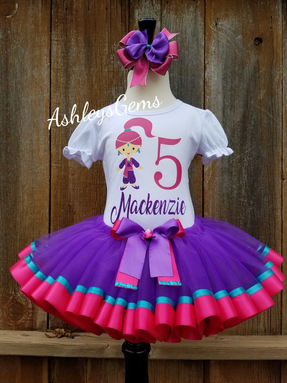 shimmer and shine tutu set