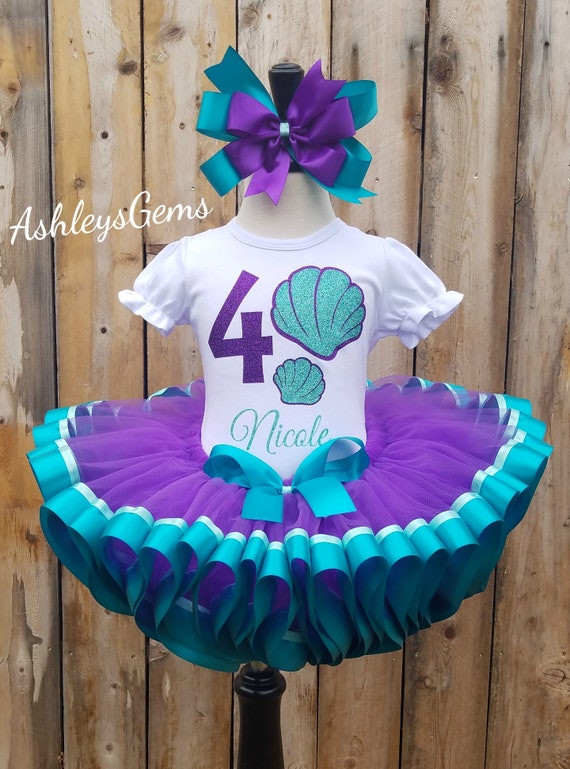 mermaid tutu birthday outfit