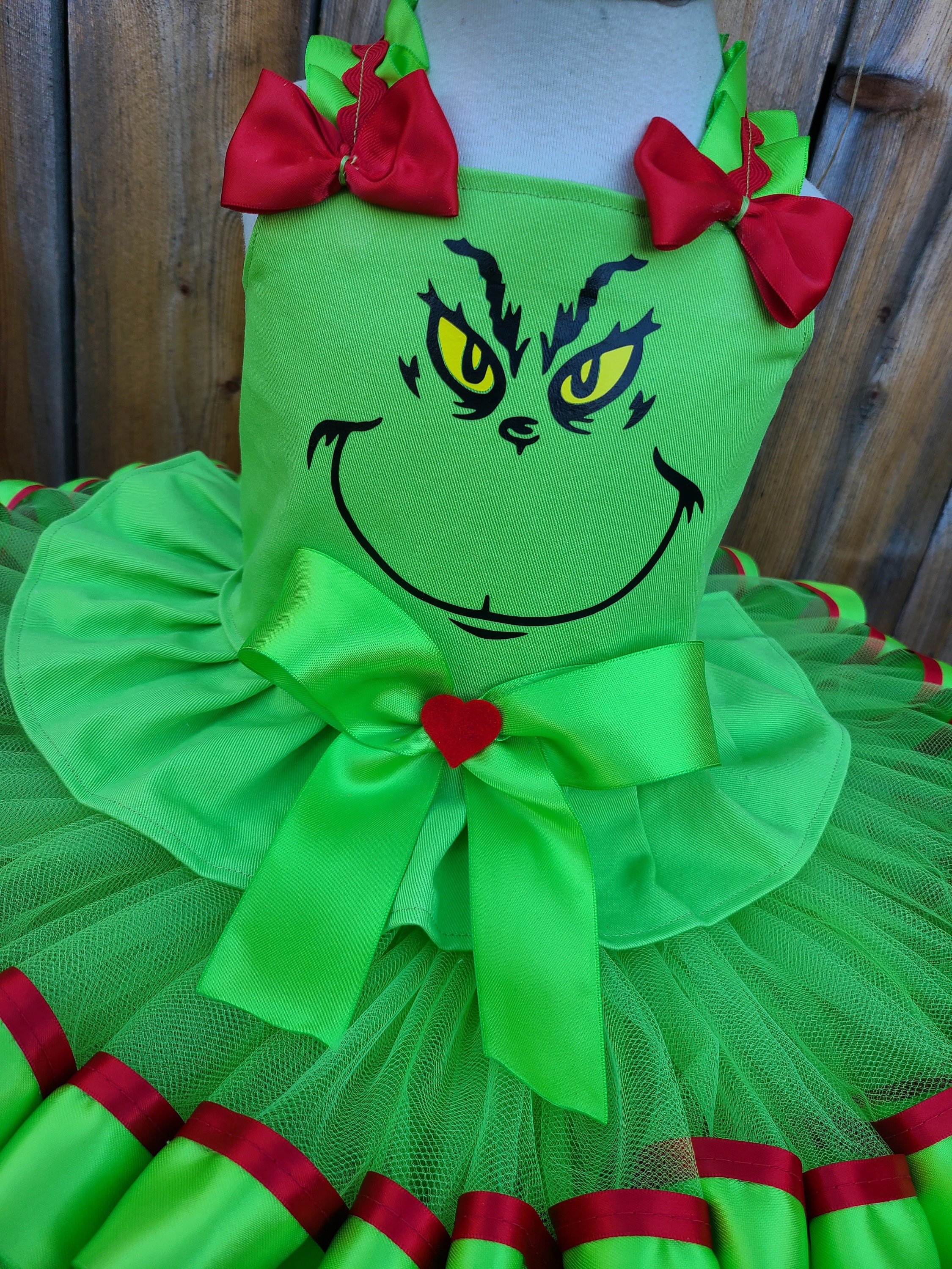Grinch Costume Kids Grinch Costume Toddler Grinch Dress for Etsy