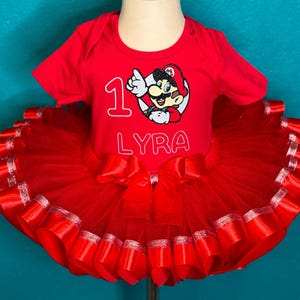 Mario verjaardag tutu outfit jurk meisje cadeauset