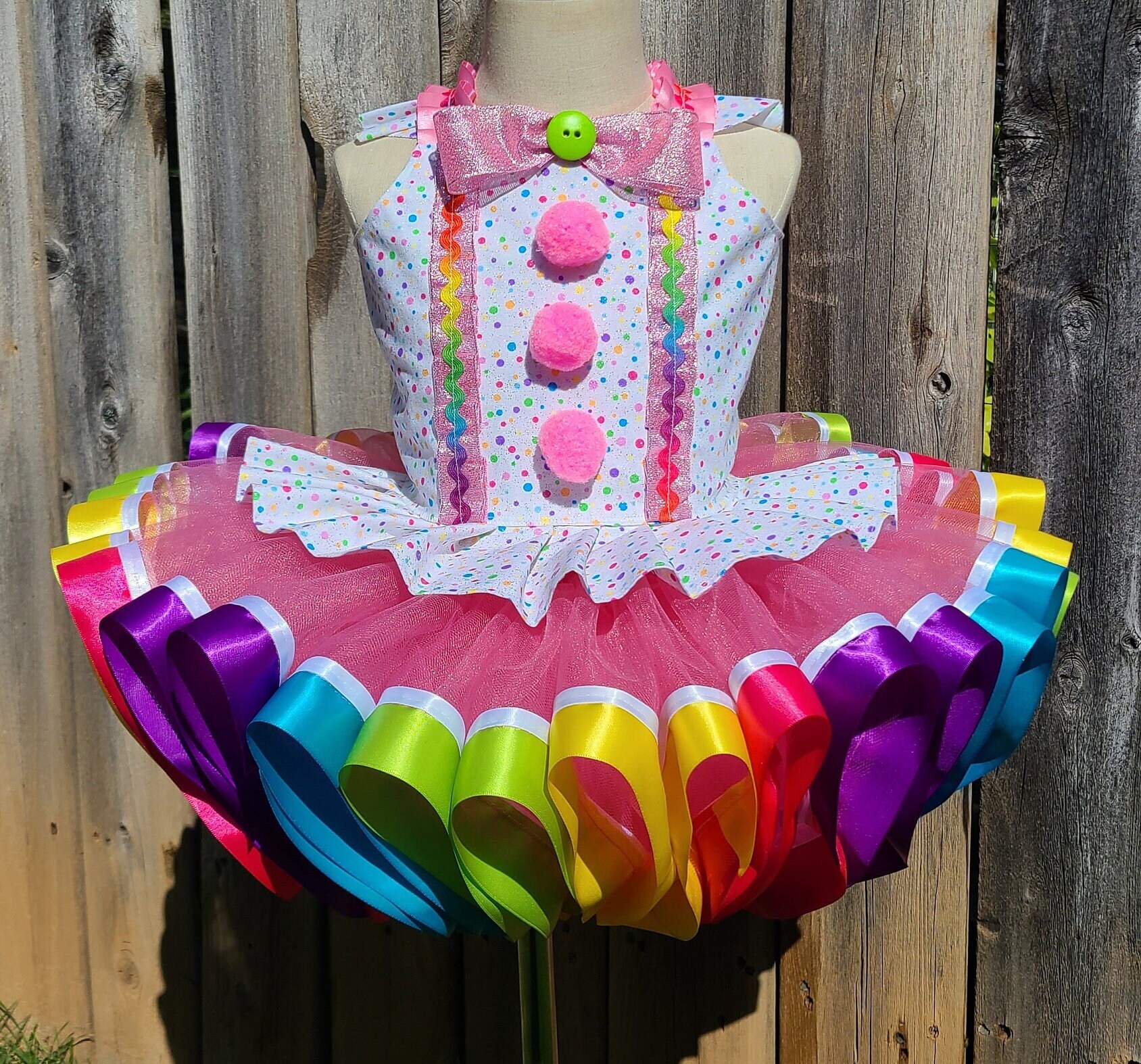 Traje del tutu del payaso Etsy Espana