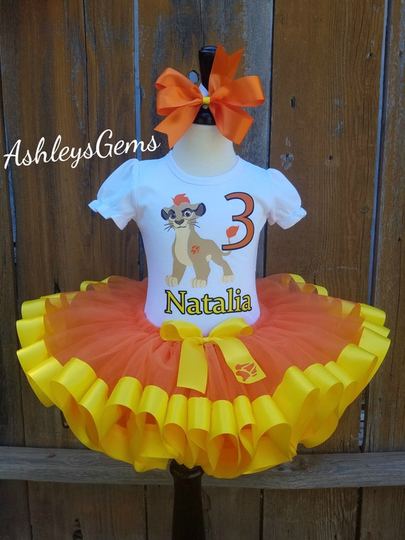 Lion Guard Birthday Tutu Set Outfit Your Child/'s Name