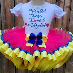 Adoption Outfit Girl Tutu Dress Gift Set