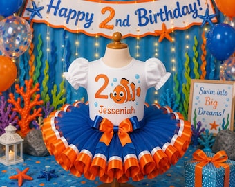 finding nemo birthday dress Finding Nemo Dress, Nemo Birthday Dress, Finding Dory Birthday Dress, Dory  Dress
