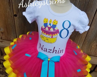 Birthday Cake Tutu Outfit Set,Costume