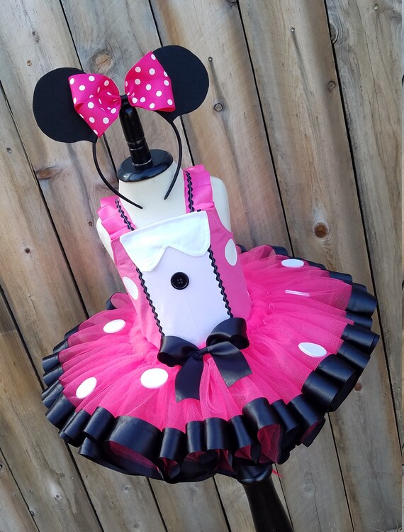 Pink Minnie Mouse Birthday Outfit 