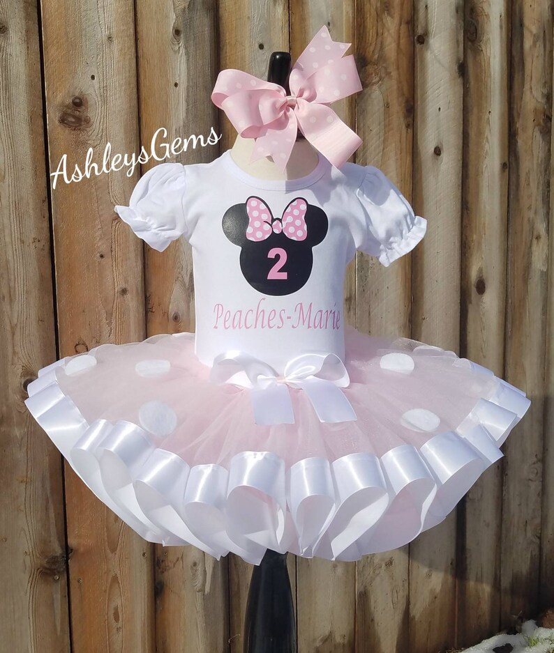 Minnie Mouse Birthday Outfit Minnie Mouse Dress Minnie Mouse Etsy